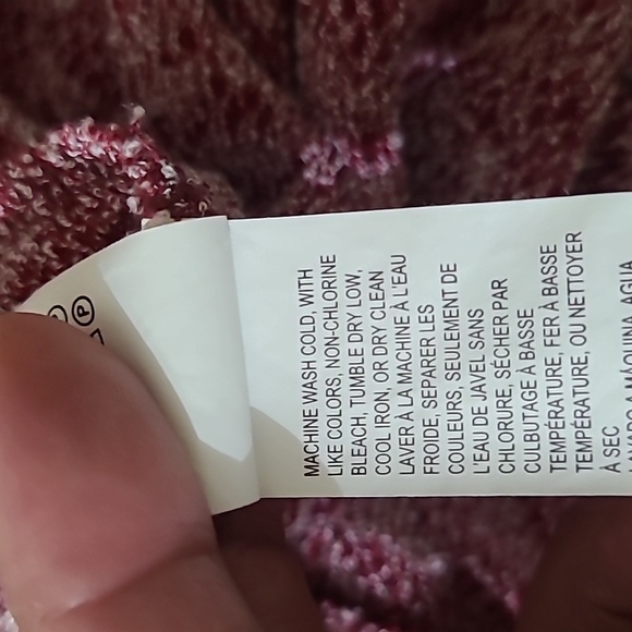 LUCKY‎ BRAND Women's Deep Red High-Low Cold Shoulder Blouse - Size Large - Picture 15 of 16